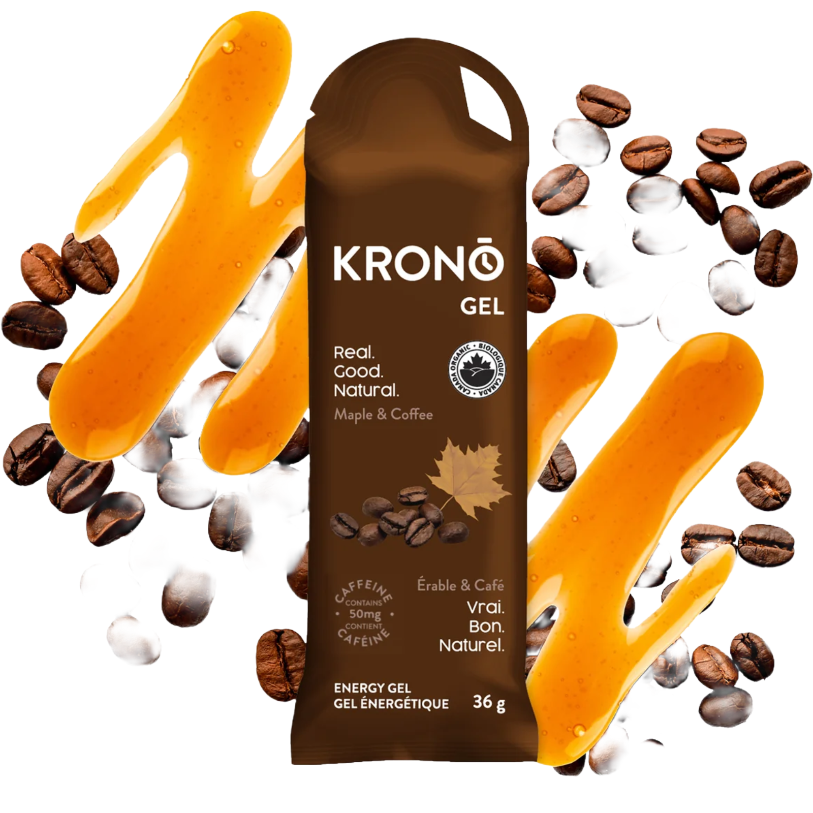 Krono Energy Gel - Maple & Coffee, 36 g sachet